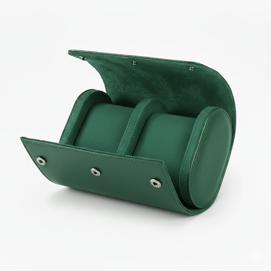 Case Premium em Couro Verde 2 Slots - Pablo Raez